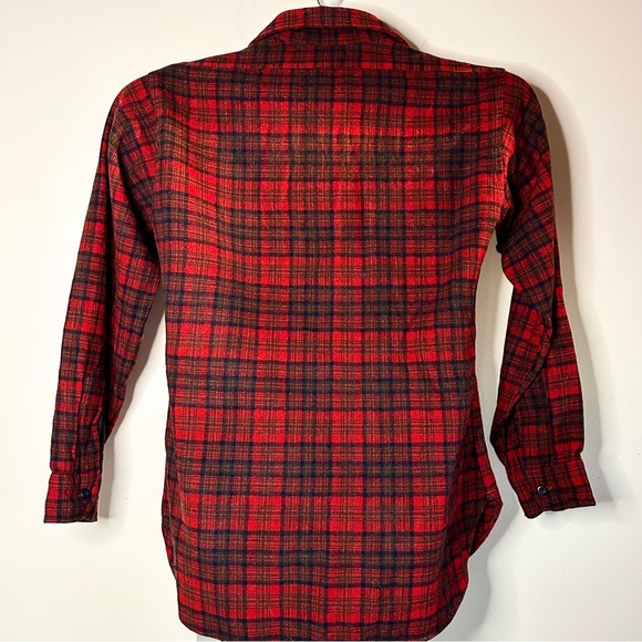 Pendleton Vintage Field Shirt 70s Country Traditionals M Matheson Red Ta… - Picture 2 of 7